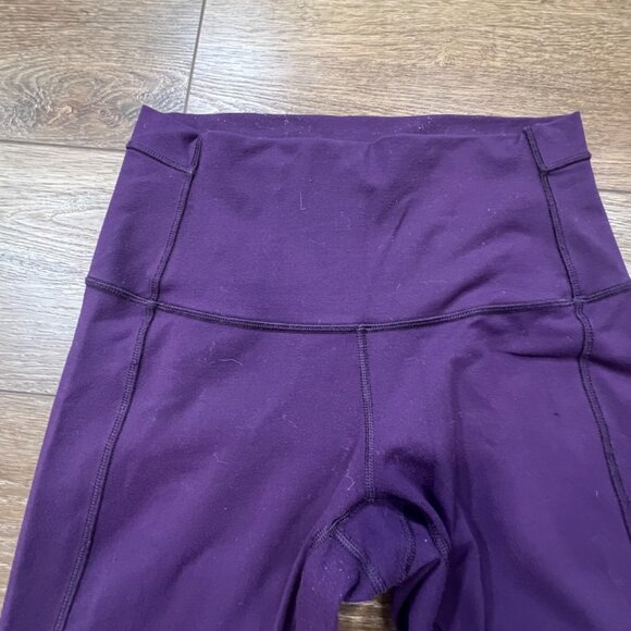 Lululemon Pure Practice Leggings Deep Zinfandel, Size 8, High Waist, Stretch - Picture 5 of 14